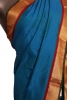 Black Contrast Pure South Silk Saree